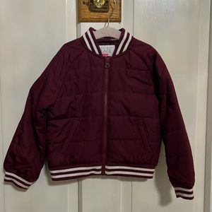 Children’s Maroon bomber jacket 4T